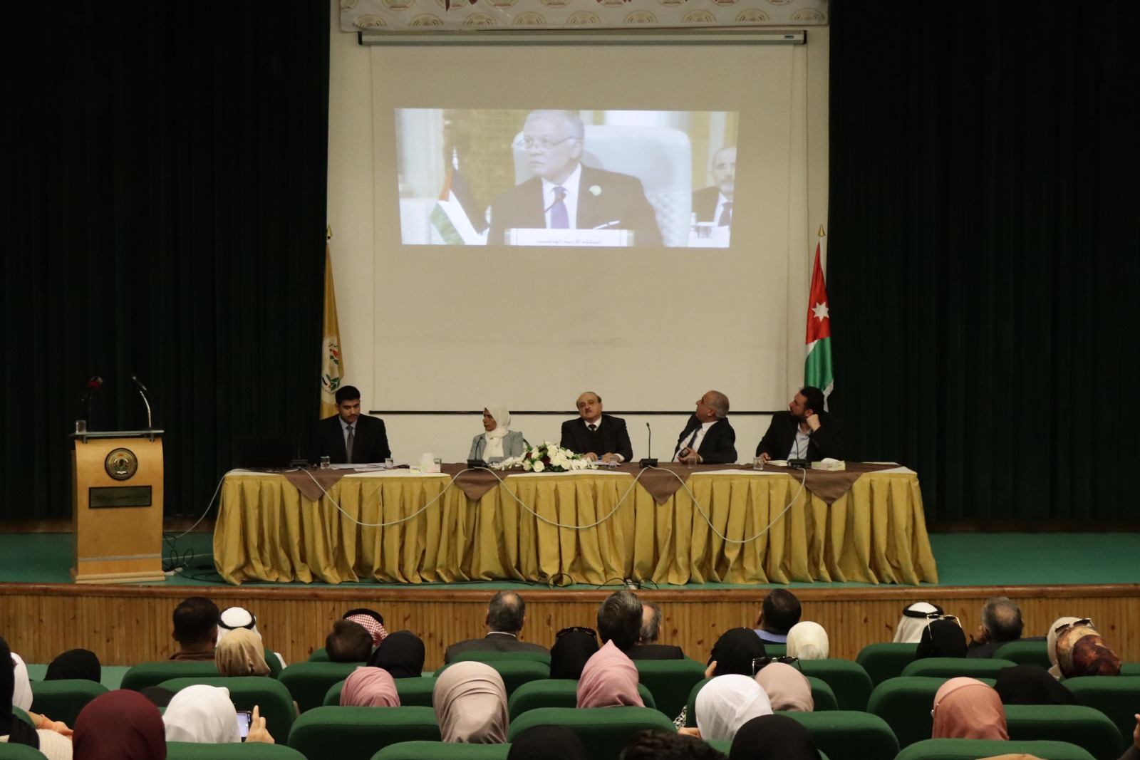 A dialogue symposium entitled “The Role of Jordan and the Hashemites in Defending the Palestinian Cause” at Al Hussein Bin Talal University